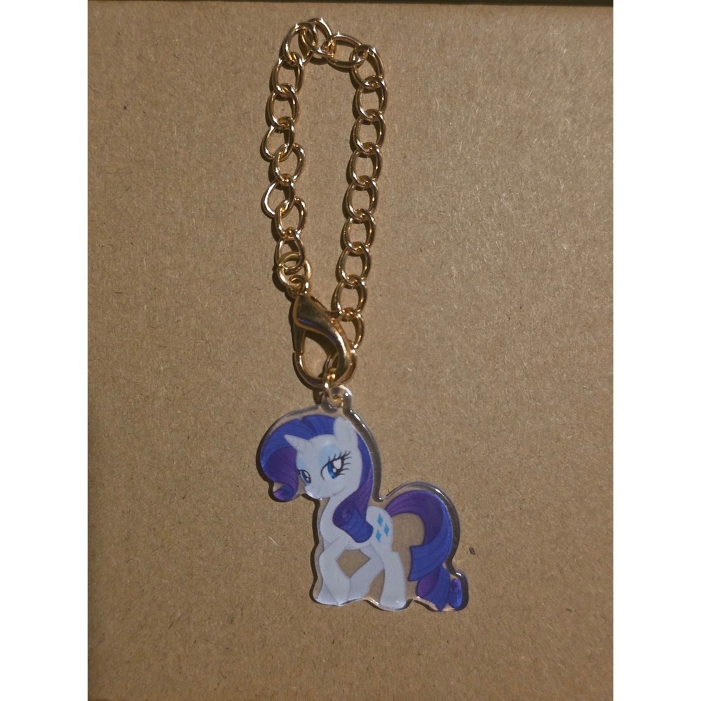 My Little Pony Inspired Keychain Tumbler Charm! Rarity!